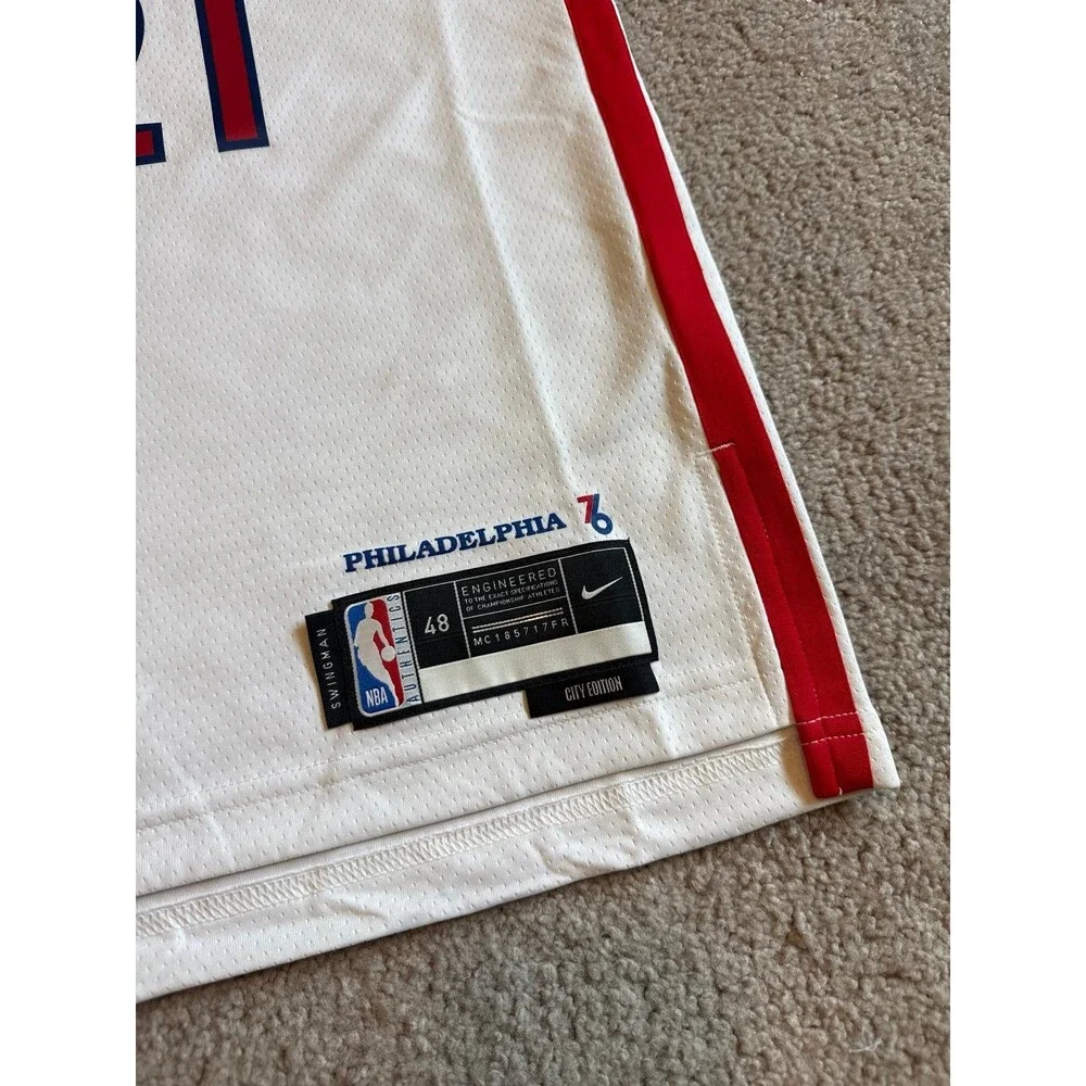 Joel Embiid Philadelphia 76ers Nike Men’s Basketball Jersey Size Large